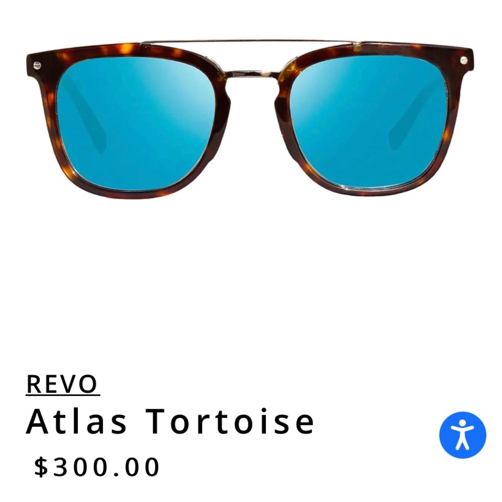 Revo Atlas Sunglasses Tortoise H2O Blue Polarized